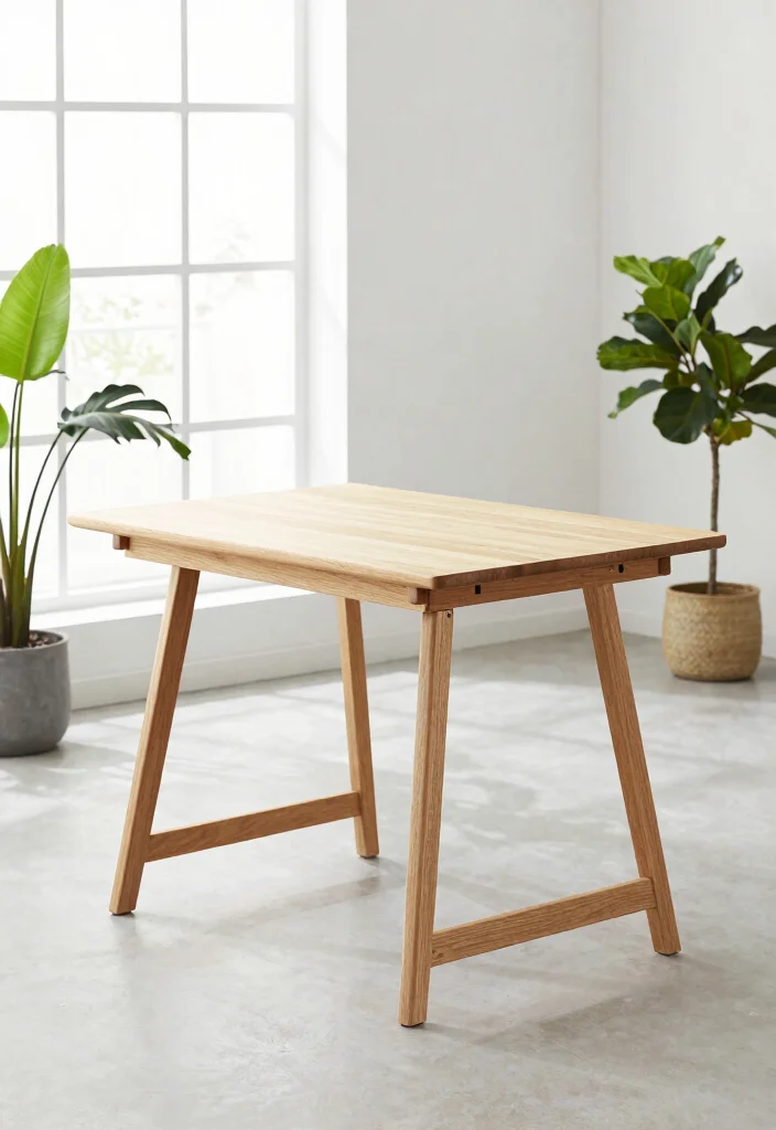 17 Folding Kitchen Table Ideas For Compact Living - 11. The Minimalist Scandinavian Table 1