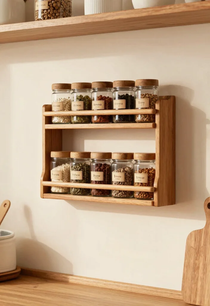 17 Kitchen Shelving Ideas Wall Shelves That Elevate Storage - 13. Wall-Mounted Spice Racks 1