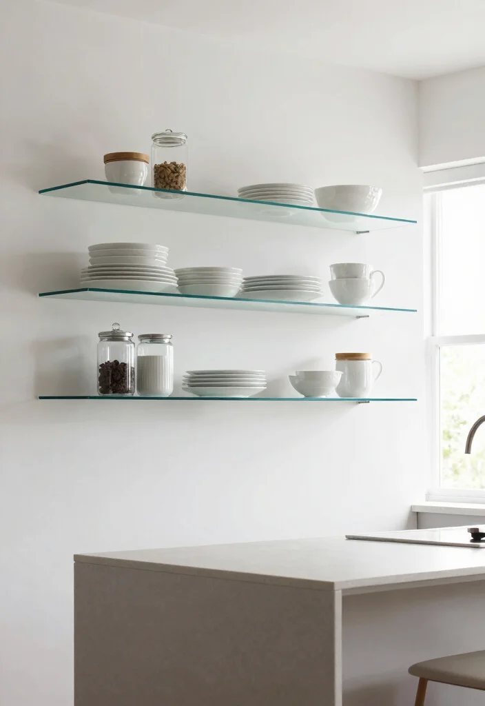 17 Kitchen Shelving Ideas Wall Shelves That Elevate Storage - 2. Sleek Floating Shelves 1