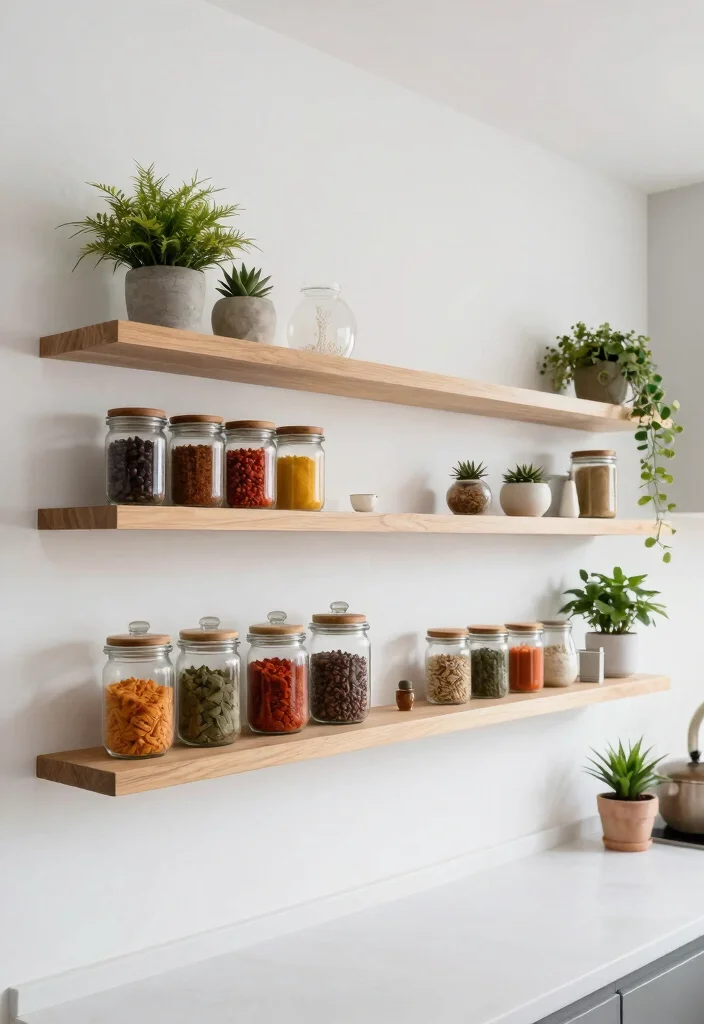 17 Kitchen Shelving Ideas Wall Shelves That Elevate Storage - 6. Ledge Shelving 1