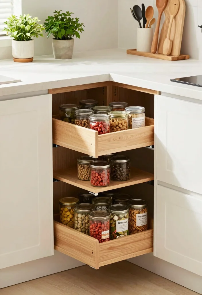17 Kitchen With Pantry Ideas That Boost Storage - 4. Clever Corner Solutions 1