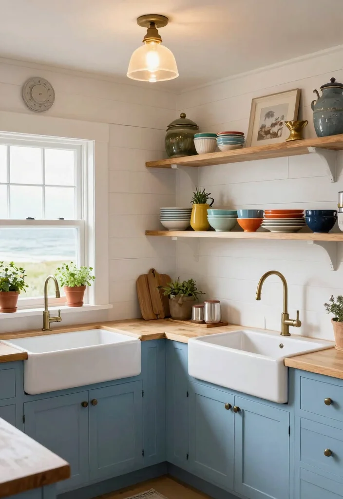 17 Light Blue Kitchen Cabinets Ideas With Fresh Coastal Vibes 4 17 Light Blue Kitchen Cabinets Ideas With Fresh Coastal Vibes - 4. Coastal Cottage Charm 1