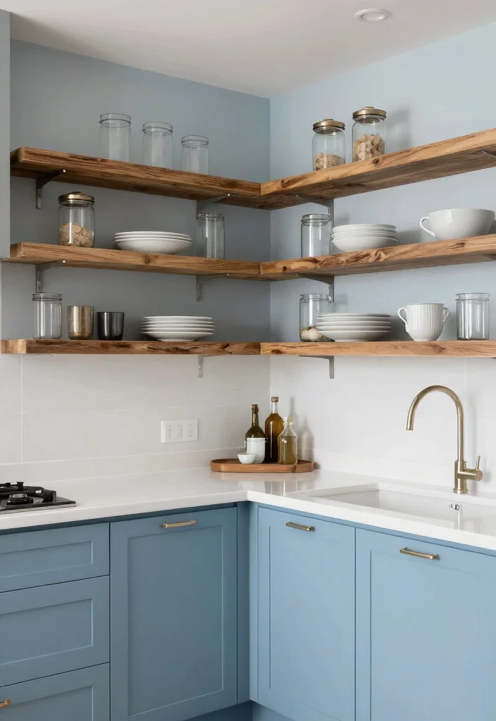 17 Light Blue Kitchen Cabinets Ideas With Fresh Coastal Vibes 8 17 Light Blue Kitchen Cabinets Ideas With Fresh Coastal Vibes - 8. Combined Textures 1