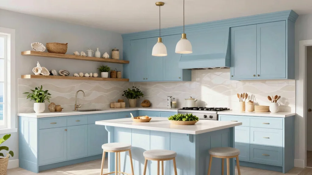 17 Light Blue Kitchen Cabinets Ideas With Fresh Coastal Vibes