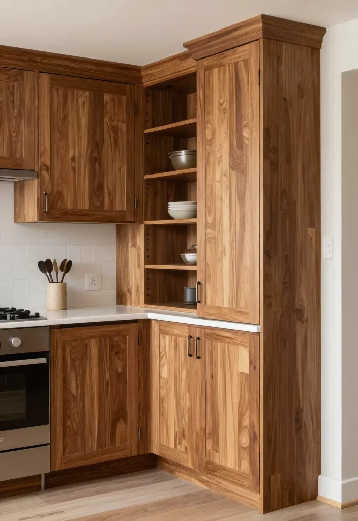 17 Small Kitchen Cabinets Ideas That Feel Spacious - 17. Custom Cabinet Solutions 1