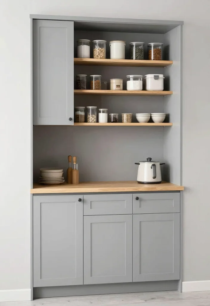 17 Small Kitchen Cabinets Ideas That Feel Spacious - 9. Narrow Cabinets for Tight Spaces 1