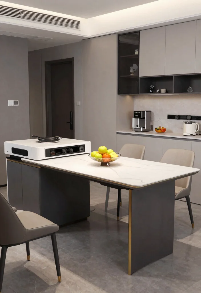 17 Small Kitchen With Dining Table Ideas That Fit Perfectly - 5. Multi-Functional Dining Tables 1