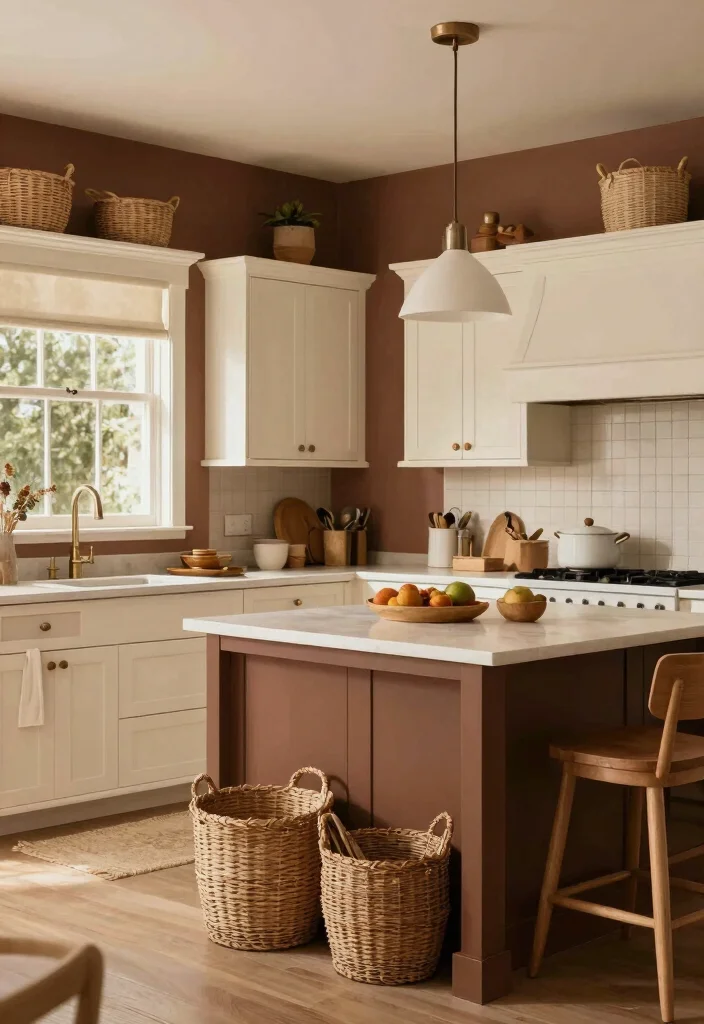 18 Brown Kitchen Walls Ideas With Cozy Depth - 10. Mocha Dreams 1