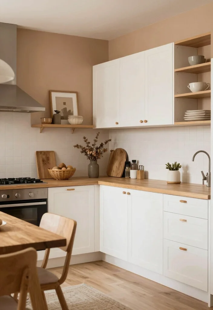 18 Brown Kitchen Walls Ideas With Cozy Depth - 16. Sandy Brown Softness 1