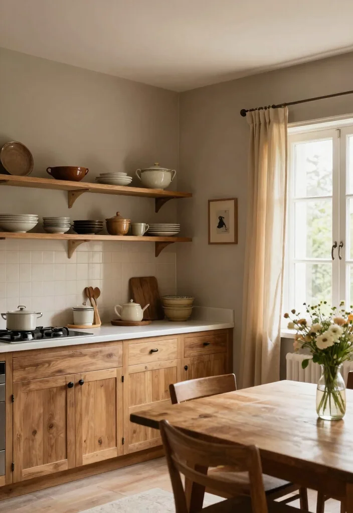 18 Brown Kitchen Walls Ideas With Cozy Depth - 2. Soft Taupe Tranquility 1
