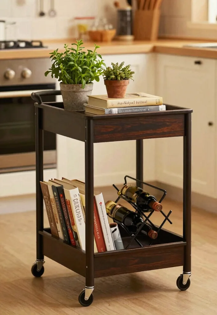 18 Creative Kitchen Storage Ideas That Work Smart - 9. Stylish Cart Storage Solutions 1