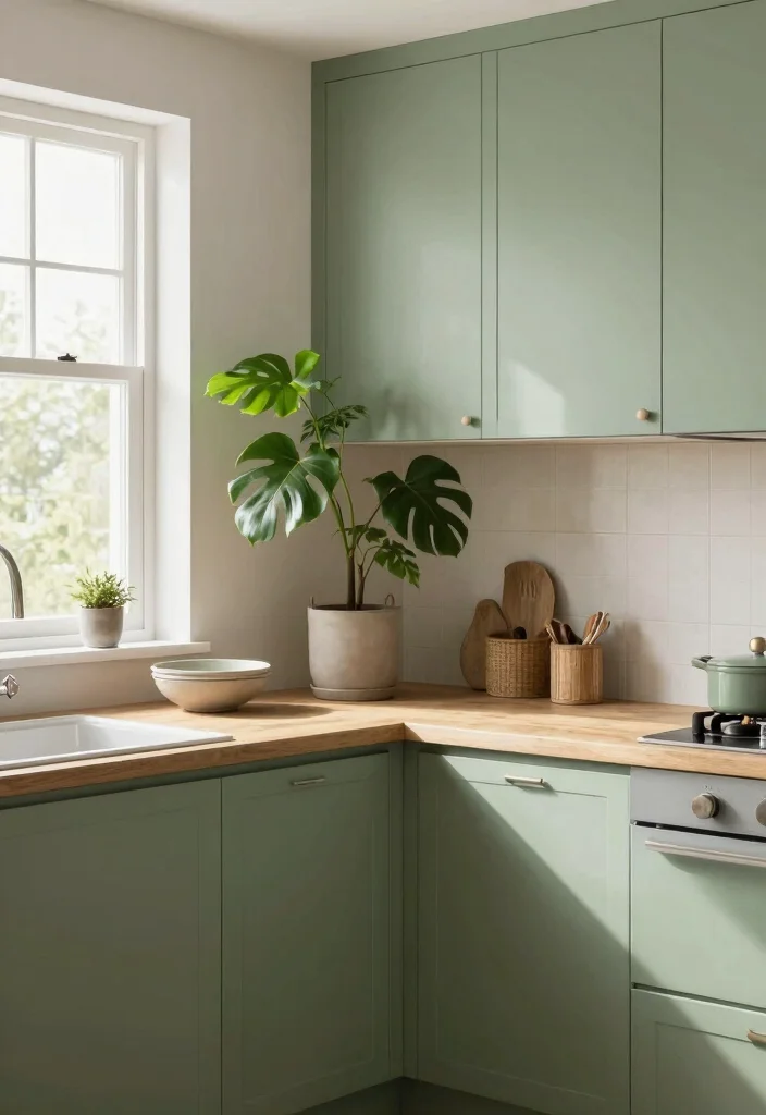 18 Kitchen Cabinet Color Ideas That Transform Your Space 1 18 Kitchen Cabinet Color Ideas That Transform Your Space - 1. Sage Green: Nature’s Embrace 1