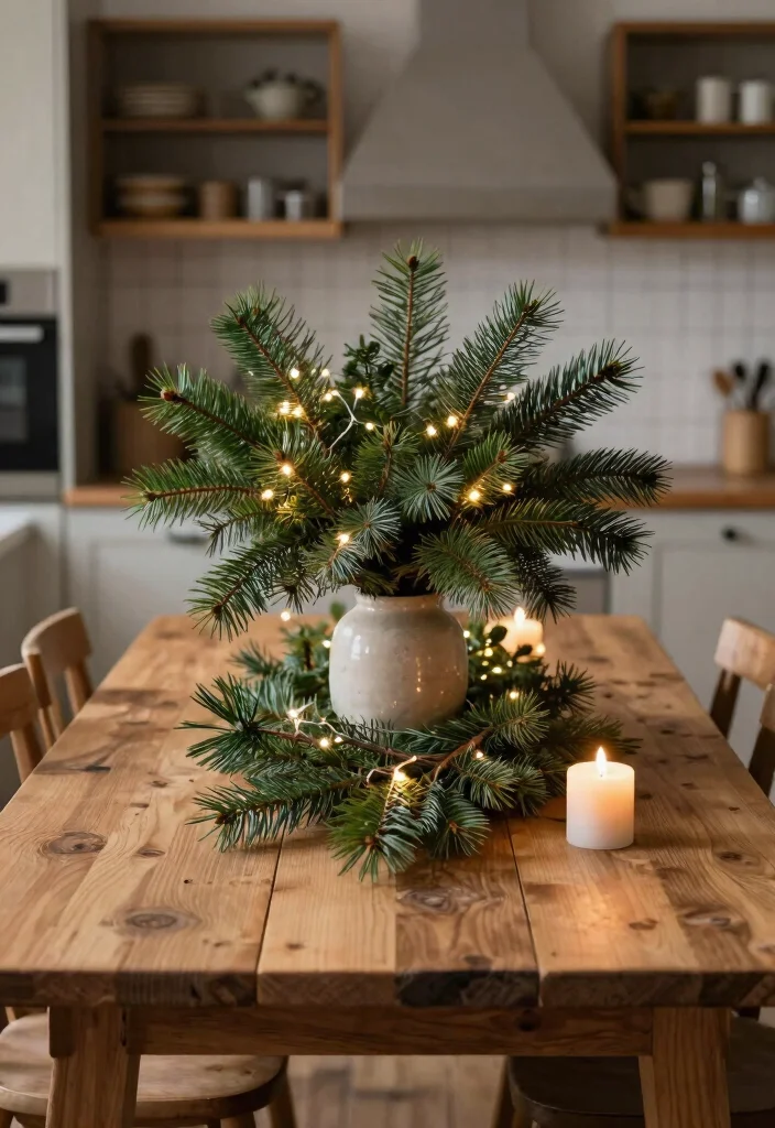 18 Kitchen Table Centerpiece Ideas That Elevate Everyday Dining - 10. Seasonal Boughs and Branches 1