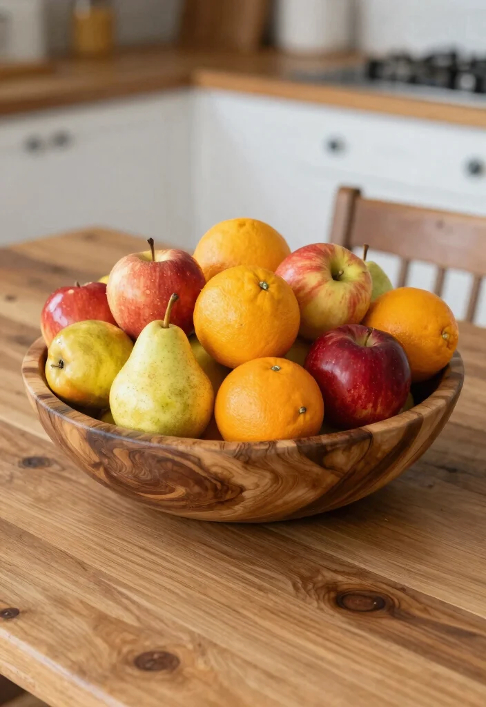 18 Kitchen Table Centerpiece Ideas That Elevate Everyday Dining - 8. Rustic Fruit Bowl 1