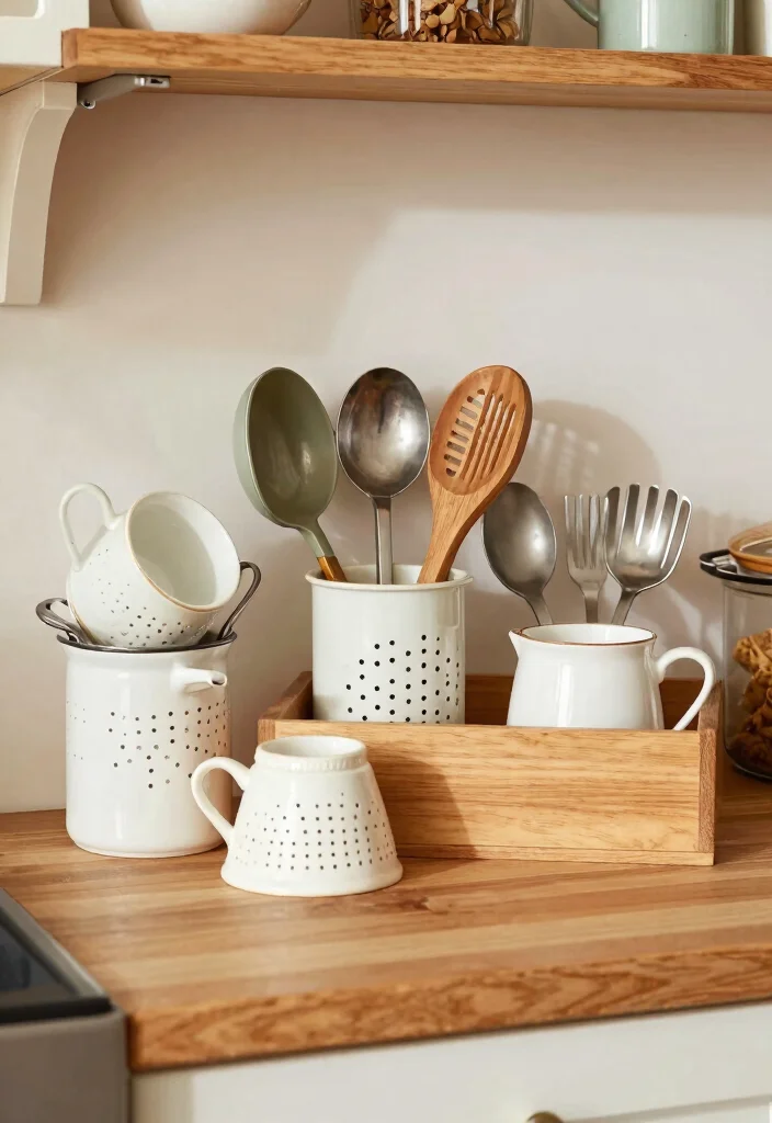 18 Kitchen Utensil Holder Ideas That Look Cute & Practical 13 18 Kitchen Utensil Holder Ideas That Look Cute & Practical - 13. Creative Repurposed Items 1