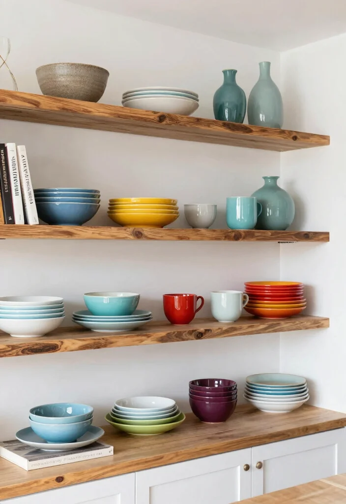 18 Kitchen Wall Organization Ideas That Keep It Tidy 16 18 Kitchen Wall Organization Ideas That Keep It Tidy - 16. Open Shelving for Display 1