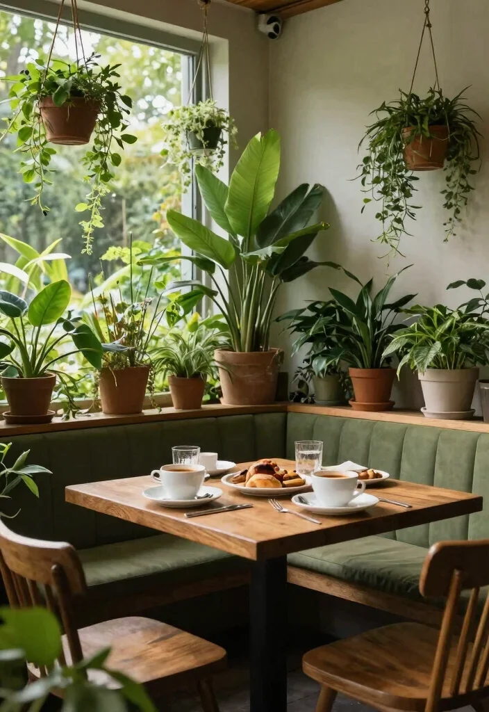 18 Kitchen With Breakfast Nook Ideas That Feel Inviting 17 18 Kitchen With Breakfast Nook Ideas That Feel Inviting - 17. Greenery Galore 1