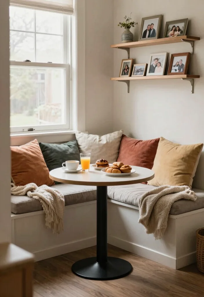 18 Kitchen With Breakfast Nook Ideas That Feel Inviting 2 18 Kitchen With Breakfast Nook Ideas That Feel Inviting - 2. Cozy Cushioned Corner 1