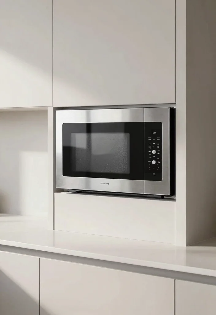 18 Microwave Placement in Kitchen Ideas That Save Space - 10. Wall-Mounted Solutions 1
