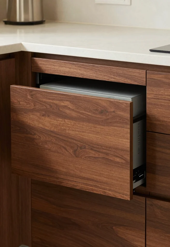 18 Microwave Placement in Kitchen Ideas That Save Space - 11. Hidden Microwave Drawers 1