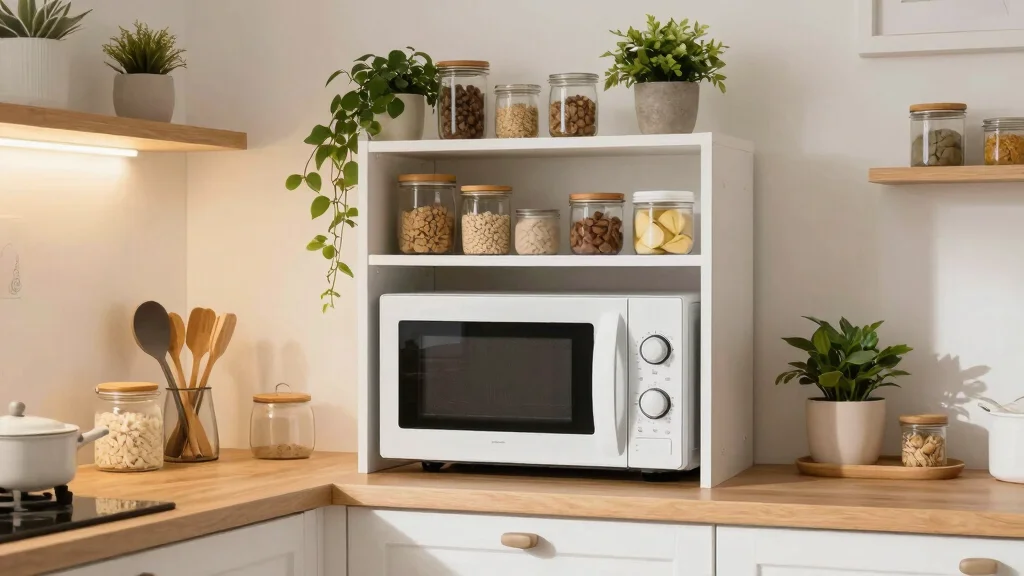 18 Microwave Storage Ideas Small Kitchen That Work Brilliantly