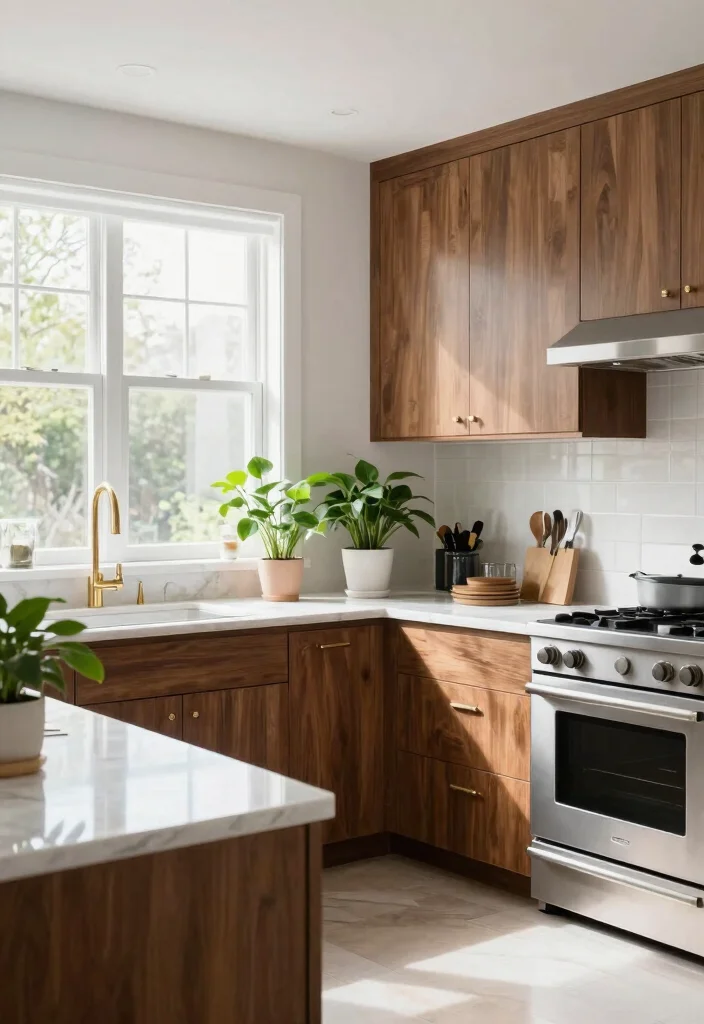 18 Walnut Kitchen Cabinets Color Schemes Ideas With Luxe Finish 2 18 Walnut Kitchen Cabinets Color Schemes Ideas With Luxe Finish - 2. Crisp Whites and Luxurious Walnut 1