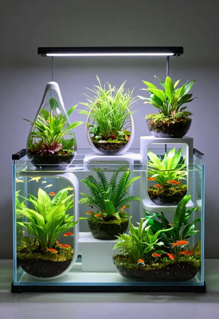 12 Aquarium Planter Ideas That Don't Leak or Crack Over Time - 10. Modular Aquarium Planters 1