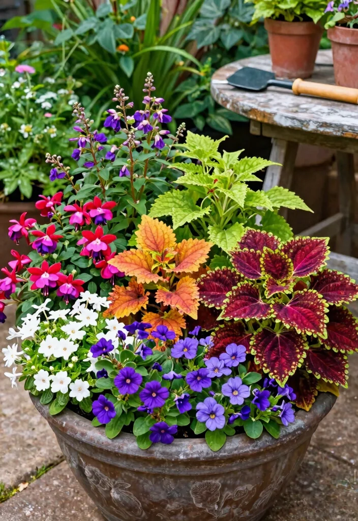 12 Flower Planter Ideas That Bloom All Season Without Replanting - 12. Mixed Container Gardens 1