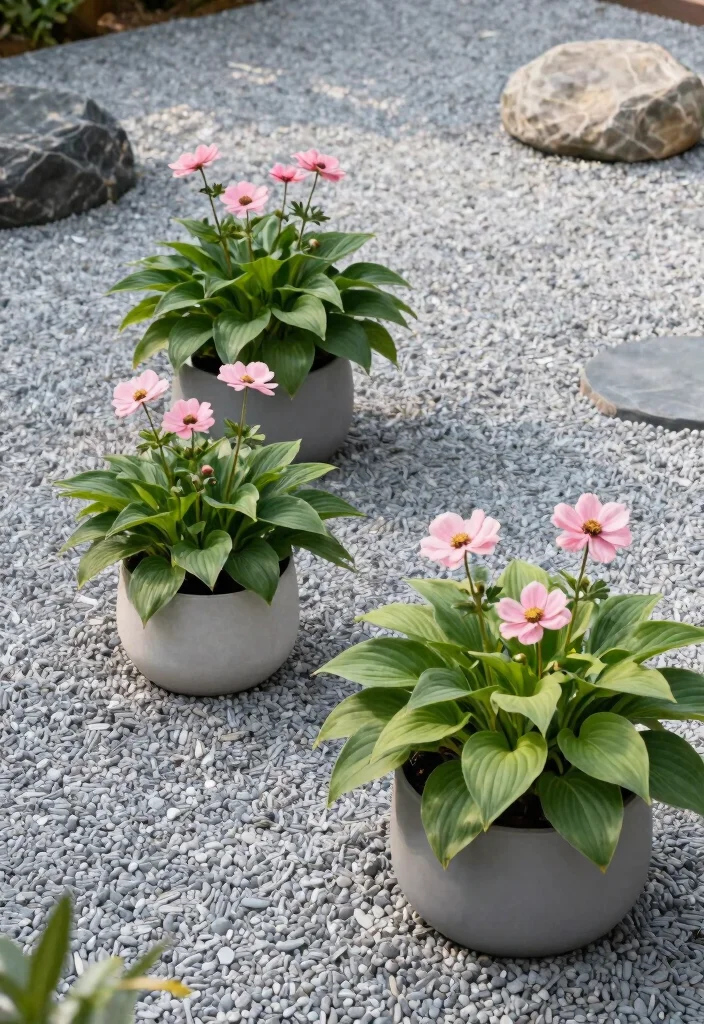 12 Flower Planter Ideas That Bloom All Season Without Replanting - 3. Minimalist Zen Garden 1