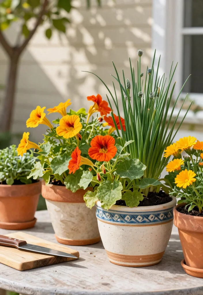 12 Flower Planter Ideas That Bloom All Season Without Replanting - 8. Edible Flower Planters 1