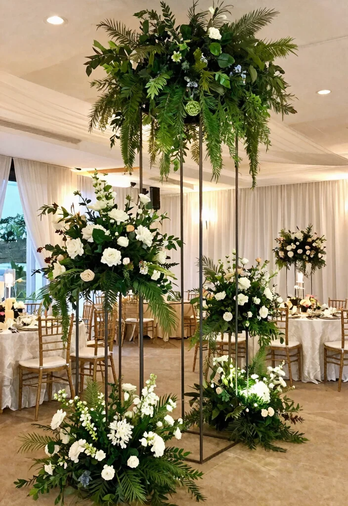 12 Iron Plant Stand Ideas That Hold Heavy Pots Without Tipping - 12. Elegant Iron Plant Stands for Weddings 1