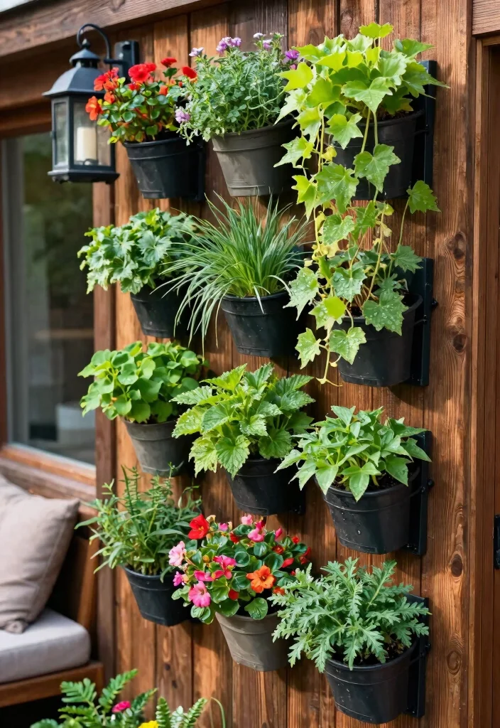 12 Outdoor Entryway Decor Ideas That Boost Curb Appeal Fast - 2. DIY Vertical Garden 1
