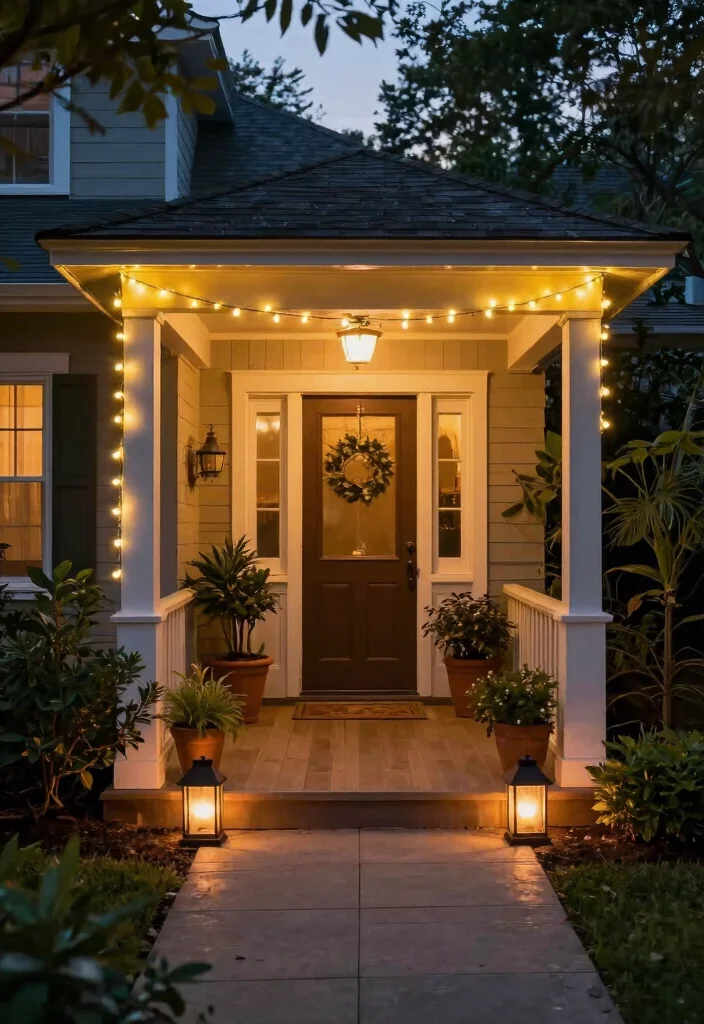 12 Outdoor Entryway Decor Ideas That Boost Curb Appeal Fast - 5. Eco-Friendly Lighting 1