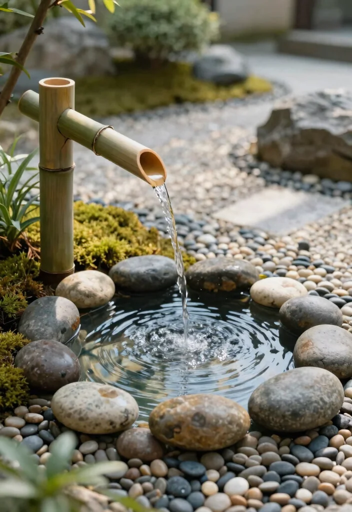12 Patio Fountain Ideas That Run Without a Buried Water Line - 12. Zen Garden Fountain 1