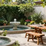 12 Patio Fountain Ideas That Run Without a Buried Water Line