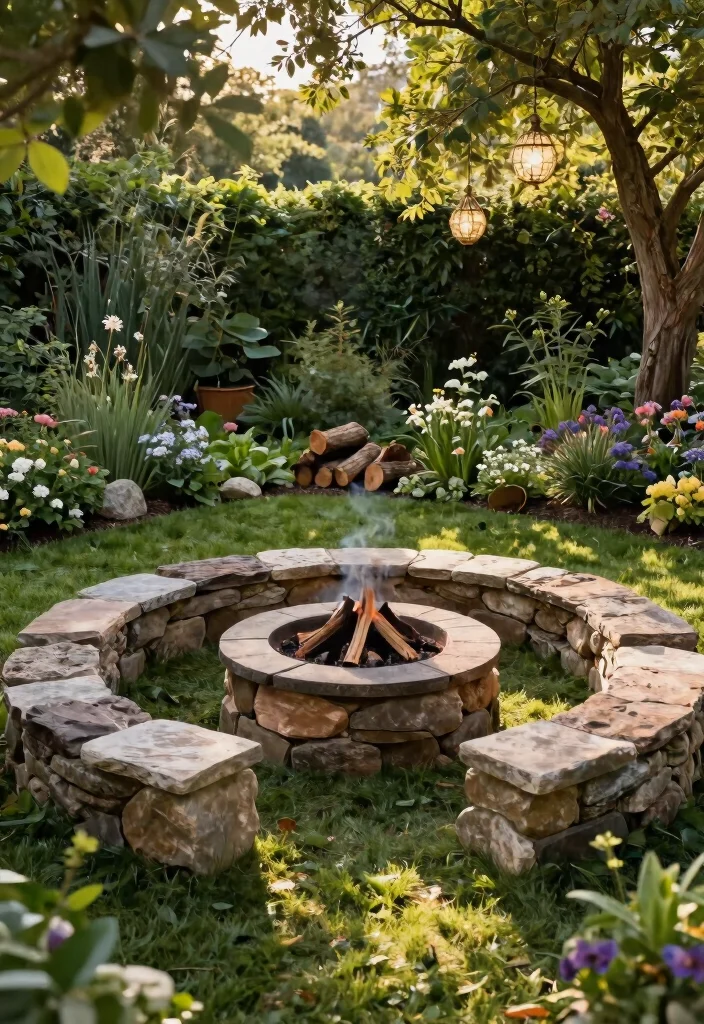 14 Easy Fire Pit Ideas You Can Build in One Weekend - 1. Simple Stone Circle 1
