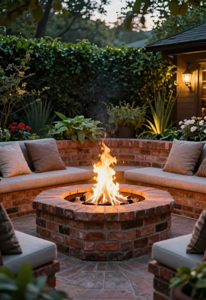 14 Easy Fire Pit Ideas You Can Build in One Weekend - 13. Raised Fire Pit with Seating 1