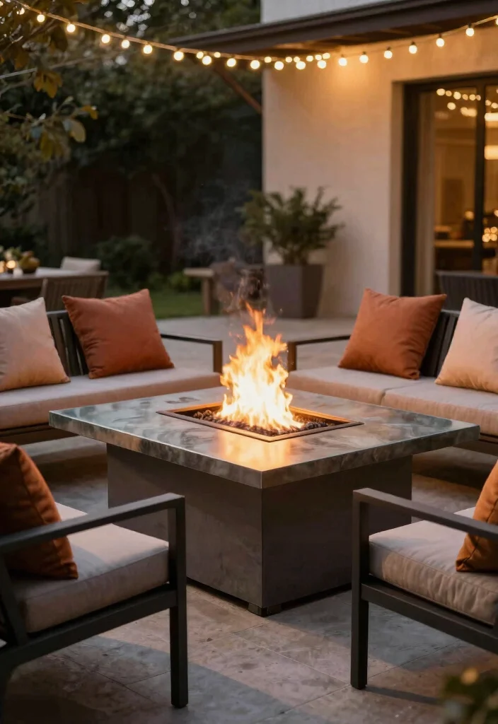 14 Easy Fire Pit Ideas You Can Build in One Weekend - 4. Fire Pit Table 1