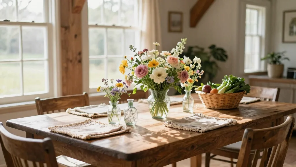 14 Farmhouse Table Centerpiece Ideas That Work for Every Season