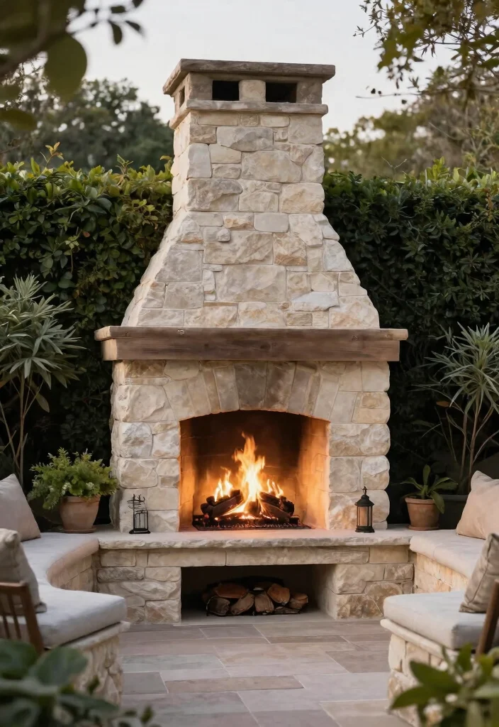 14 Fire Pit Area Ideas That Keep Smoke Away From the House 13 14 Fire Pit Area Ideas That Keep Smoke Away From the House - 13. Outdoor Fireplace Solution 1