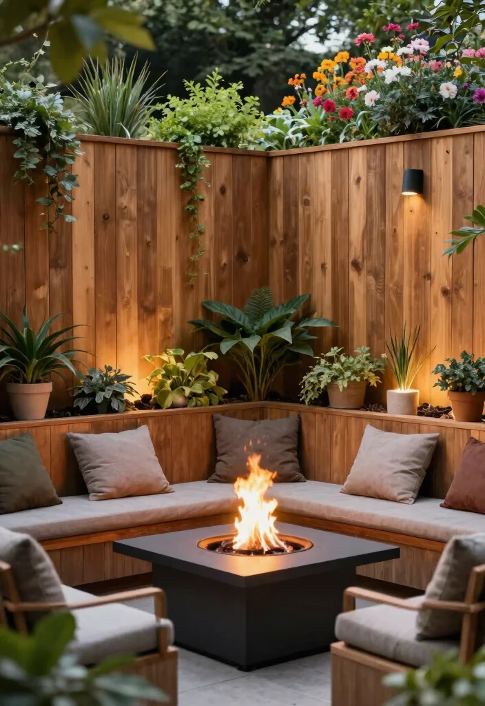 14 Fire Pit Area Ideas That Keep Smoke Away From the House 2 14 Fire Pit Area Ideas That Keep Smoke Away From the House - 2. Windbreak Walls 1