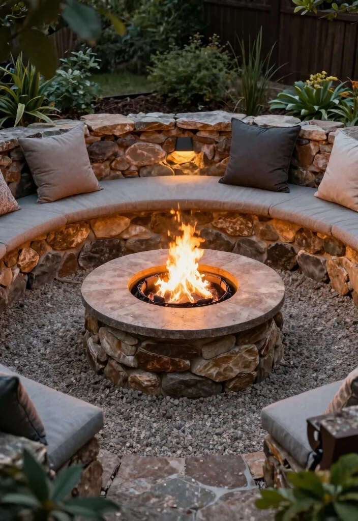 14 Fire Pit Area Ideas That Keep Smoke Away From the House 6 14 Fire Pit Area Ideas That Keep Smoke Away From the House - 6. Utilizing a Sunken Fire Pit 1