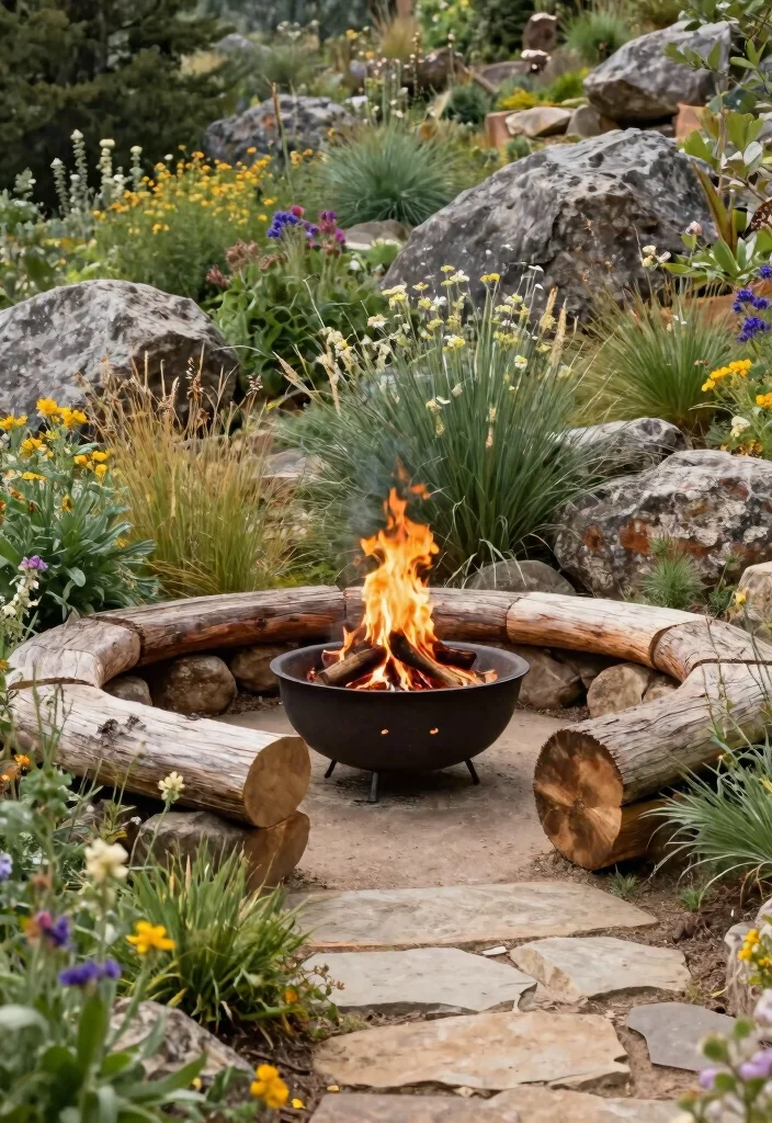 14 Fire Pit Area Ideas for Small Backyards Without a Full Hardscape - 6. Fire Pit with Natural Surroundings 1