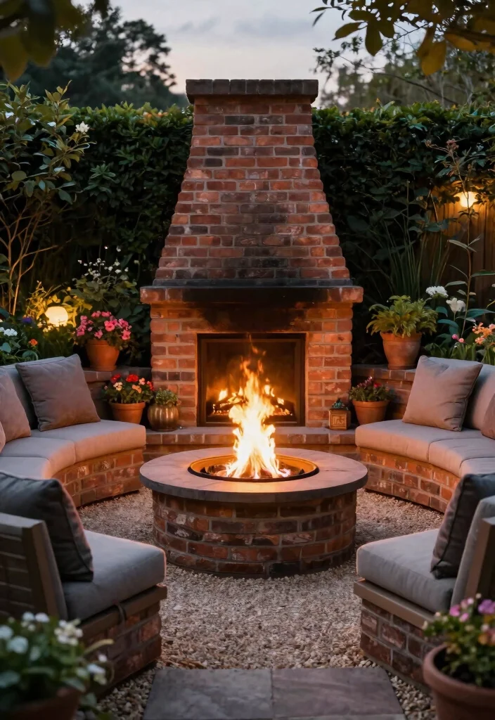 14 Garden with Fire Pit Ideas That Keep Smoke Away from Plants - 3. Sunken Fire Pits 1