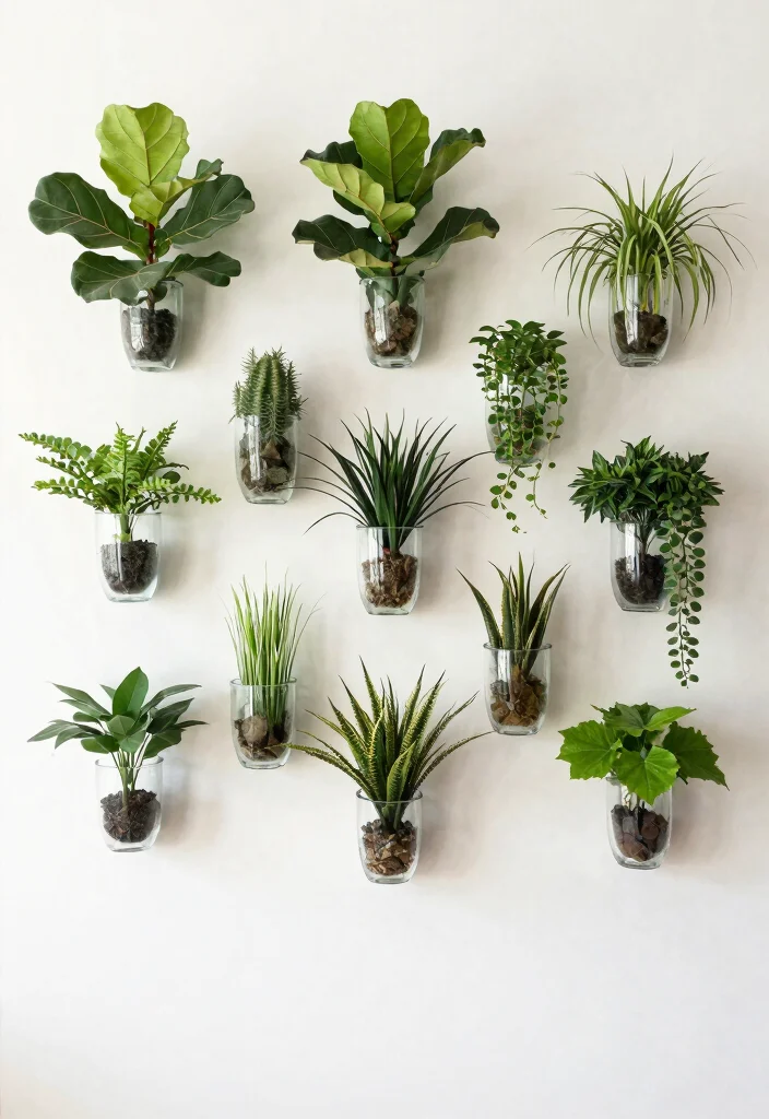14 Glass Planter Ideas That Don't Shatter in Cold Weather - 14. Glass Planter Wall Art 1