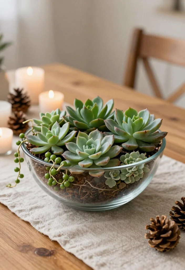 14 Glass Planter Ideas That Don't Shatter in Cold Weather - 2. Elegant Glass Bowl for Succulent Displays 1