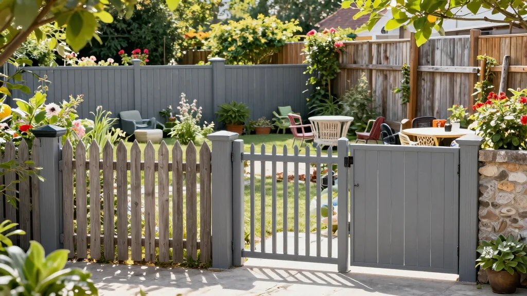 14 Grey Garden Fence Ideas That Hide Stains and Weather Well