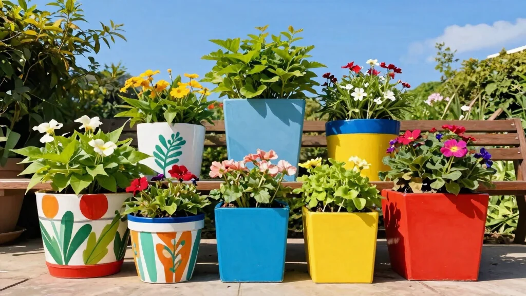 14 Planter Painting Ideas That Cover Up Old Concrete and Terra Cotta