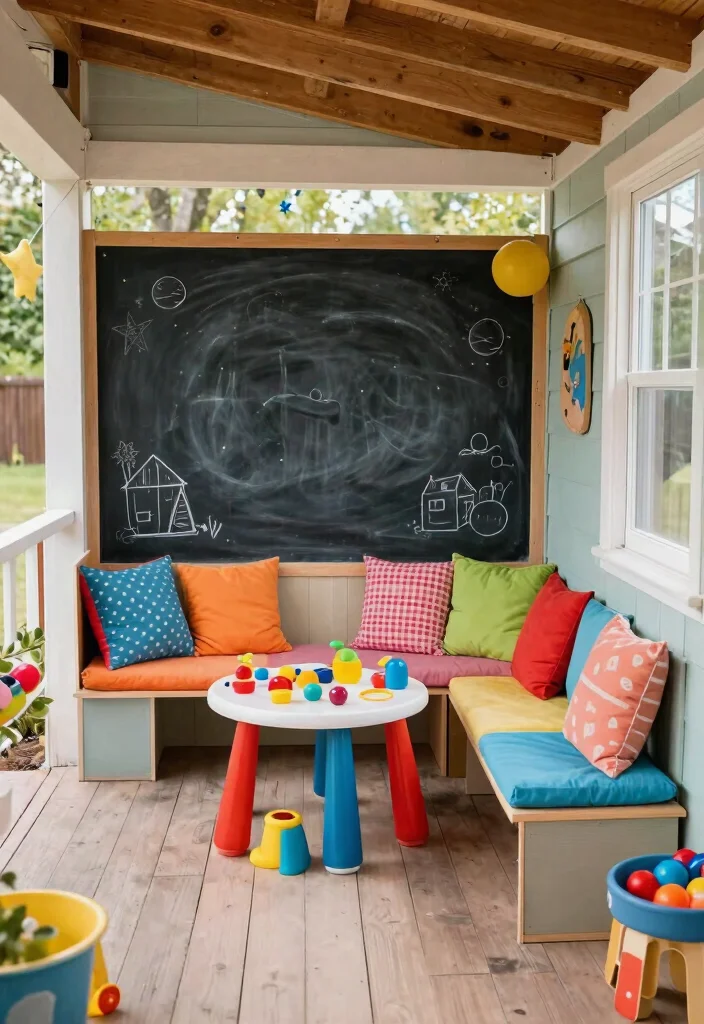 14 Shed With Porch Ideas That Add Usable Outdoor Space - 11. Playful Kids’ Zone 1