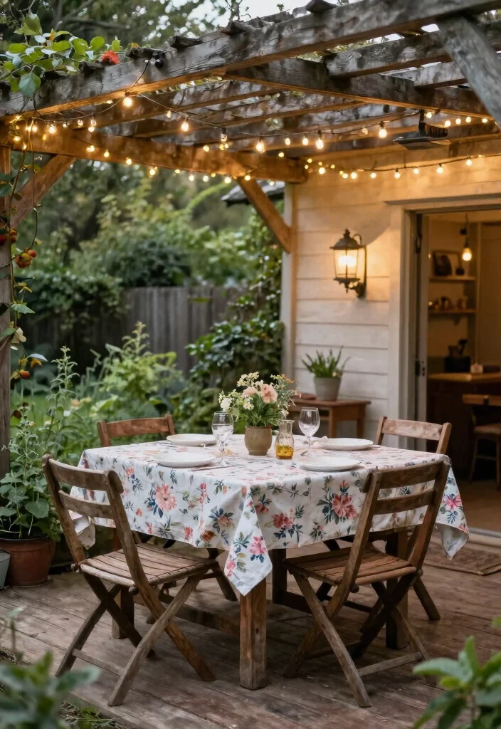 14 Shed With Porch Ideas That Add Usable Outdoor Space - 6. Rustic Outdoor Dining Area 1